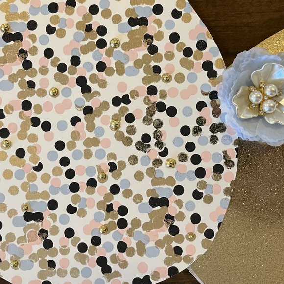 Large Wood Easter Eggs Sign Easter Decoration Spring Home GOLD PINKS BLUES Decor - Picture 8 of 15